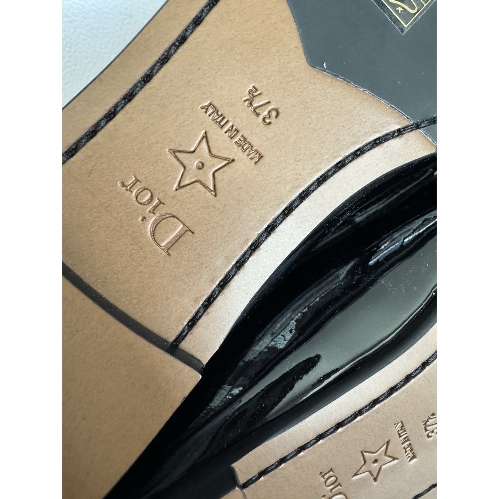 $1300 Authentic Dior Diorissimo Loafer Sz 37.5 US 7.5 Black Leather Dress Shoes‎ - Picture 16 of 16